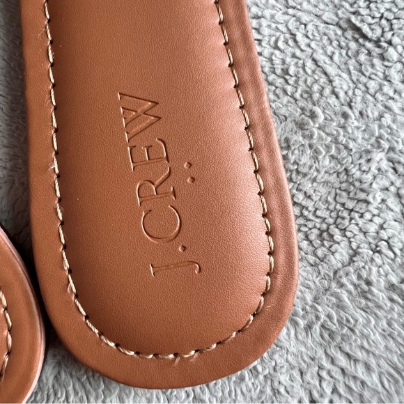 J. Crew Factory Calf Hair Leopard Beachside Slip-On Slide Sandals Sz 7 - Picture 8 of 11